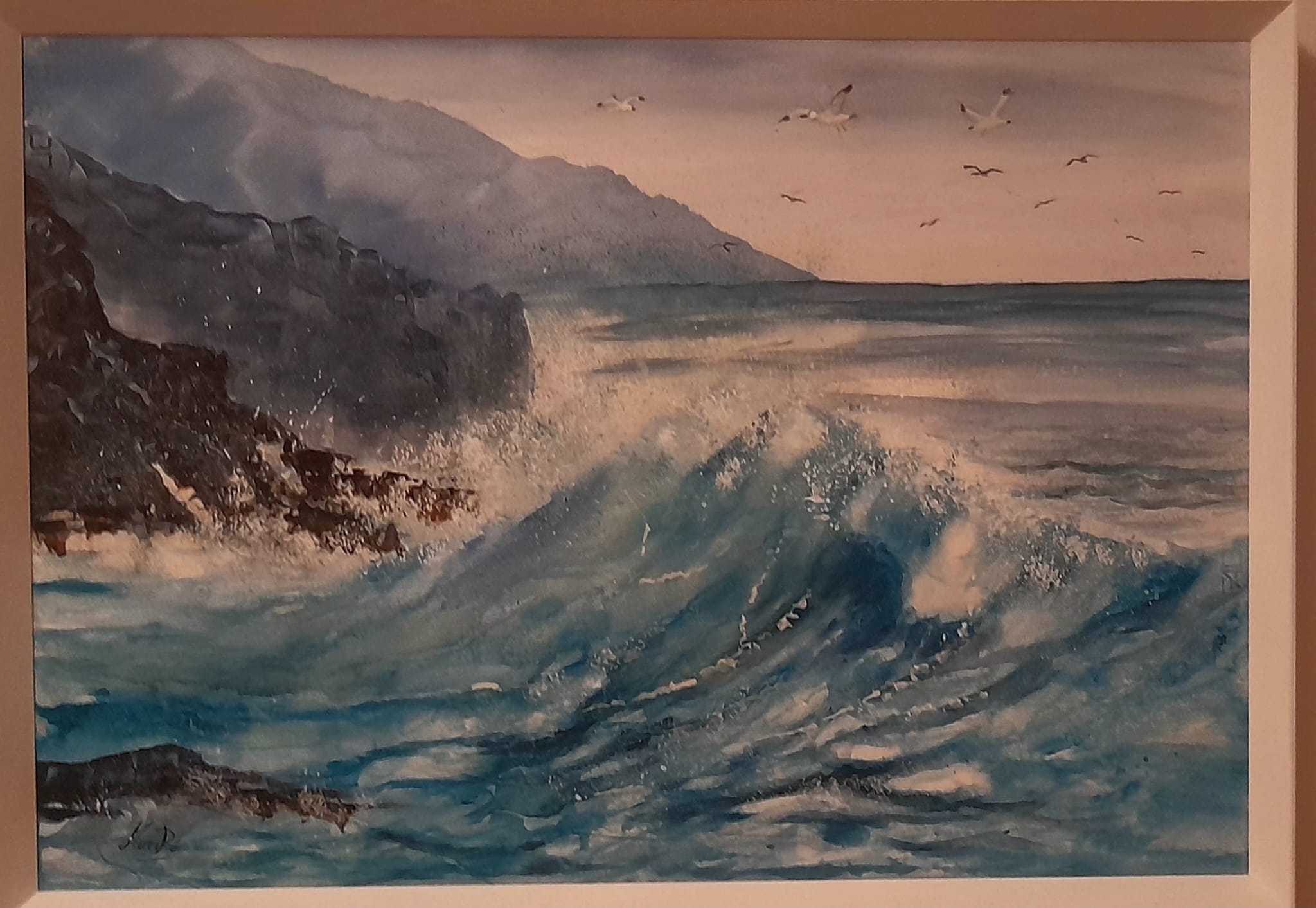 Acquerello di Marirò Foppolo - Onde