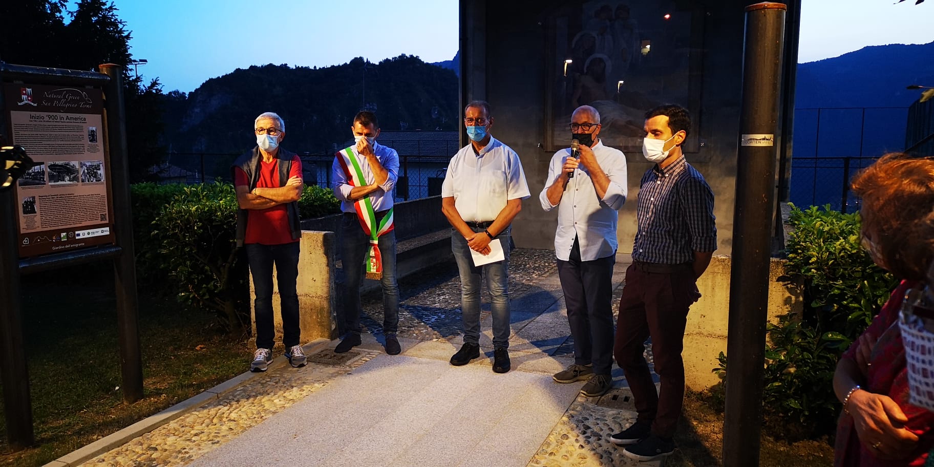 un momento dell'inaugurazione