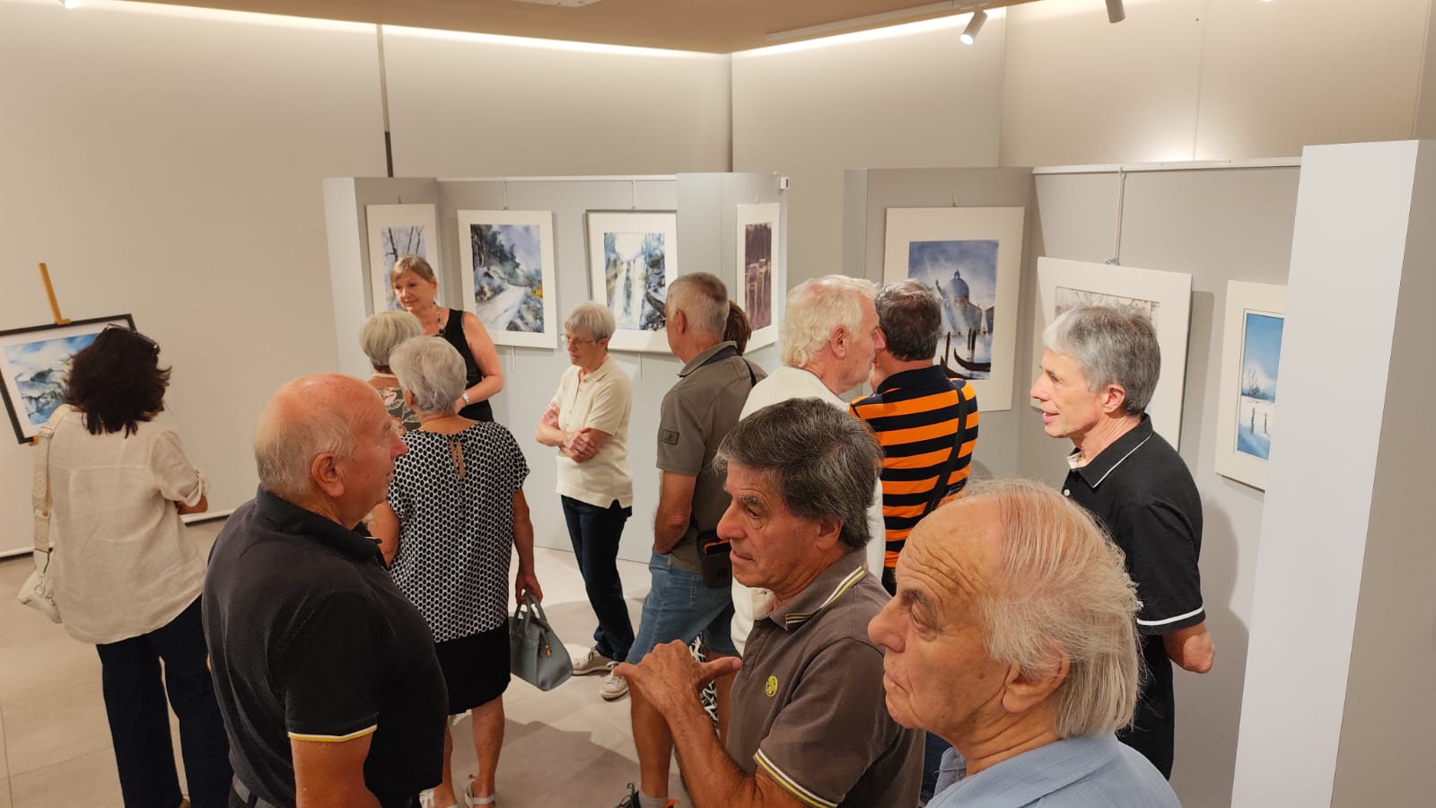 Inaugurazione mostra Gli acquerelli di Marirò Foppolo 1