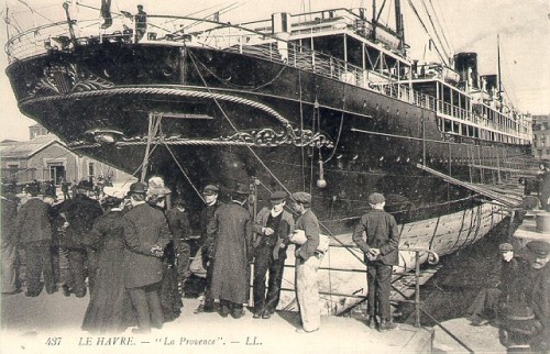 Partenza dal porto di Le Havre