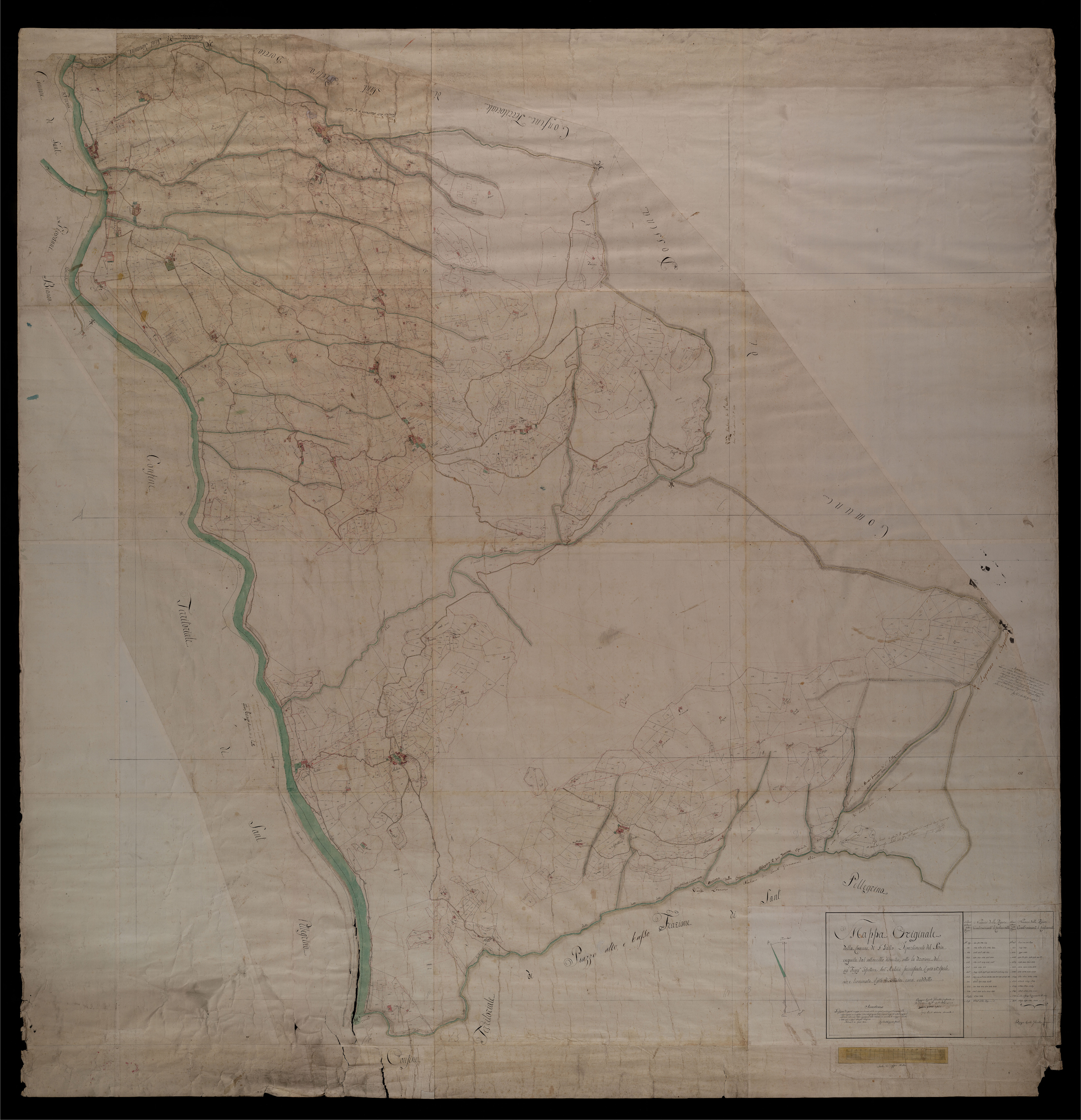 Mappa Storica San Gallo e Spettino 1812