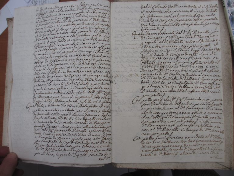 Atto di proprietà 1790 - Pagina 2