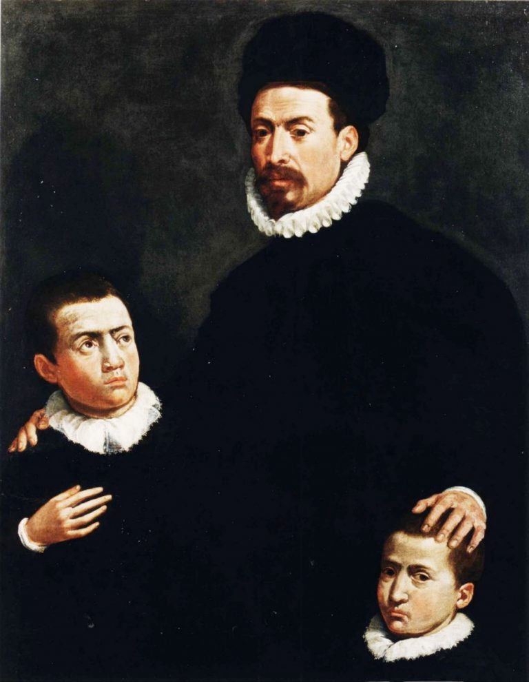 Ritratto di gentiluomo con due figli